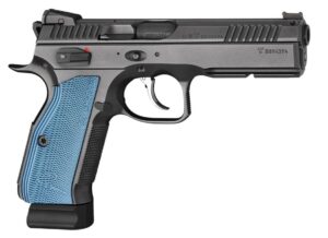 0017522 cz shadow 2 blackblue semi auto dasa pistol 9mm luger 120mm barrel adjustable sights 3x10rds black w