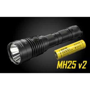 NITECORE MH25V2 1300 LUMENS NL2150 LI-ION BATTERY TAC RING USB-C charging, 475M