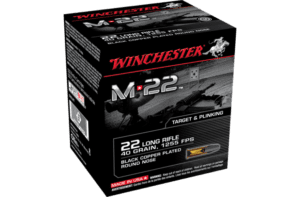 WINCHESTER M22 22LR 40GR BLACK COPPER PLATED ROUND NOSE (500 PACK)