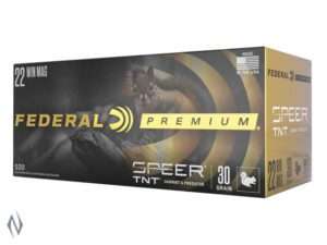 FEDERAL 22WMR 30GR TNT JHP 2200FPS (500 PACK)