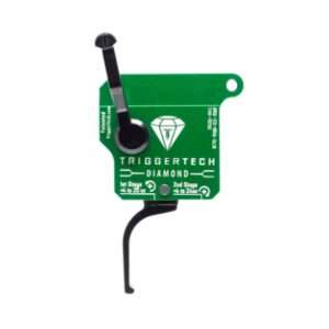 TRIGGERTECH DIAMOND 2 STAGE GREEN STRAIGHT FLAT SHOE NO BOLT RELEASE- REM 700 CLONE