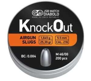 JSB KNOCKOUT SLUG MK2 25.39GR .22 CAL - 200PK