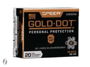 SPEER AMMO 9MM LUGER 124GR HP GOLD DOT (20 PACK)