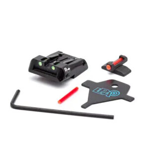 LPA Adj Fibre Optic Sight Set - Beretta 92X Performance