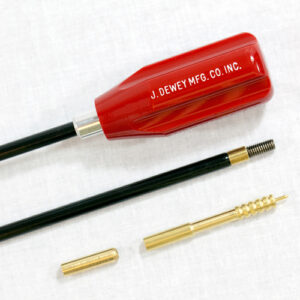 Dewey Nylon Coated Rod 22cal to 26cal Rifle 36INCH with 22 Jag AND Brush Adapter
