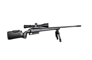 HARDY HYBRID LONG ACTION RIFLE - 300WM 24 INCH 1 in 9 TWIST - CHEEK RISE - CARBON FIBRE STOCK