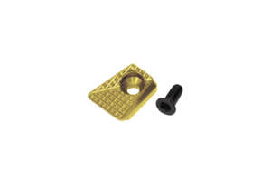 Lokgrips Shadow 2 Mag Release Button GridLOK Standard Brass - Suits Shadow 2, TS, TS2 except TS2 black, TSO, Czechmate