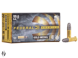 FEDERAL 22LR 40GR SOLID SV GOLD MEDAL 1080FPS 500PK