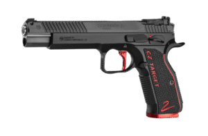 CZ 75 SP-01 9MM SHADOW 2 TARGET 6 INCH BLACK / RED GRIP ADJ REAR SIGHT - ADJ TRIGGER
