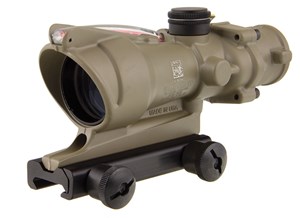 TRIJICON ACOG 4x32 223REM FLAT DARK EARTH ILLUMINATED RED CHEVRON