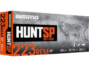 AMMO INC 223 REM 55GR HUNT SP (20 PACK)