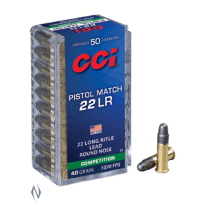 CCI 22LR PISTOL MATCH 40GR LRN 1070FPS - 50