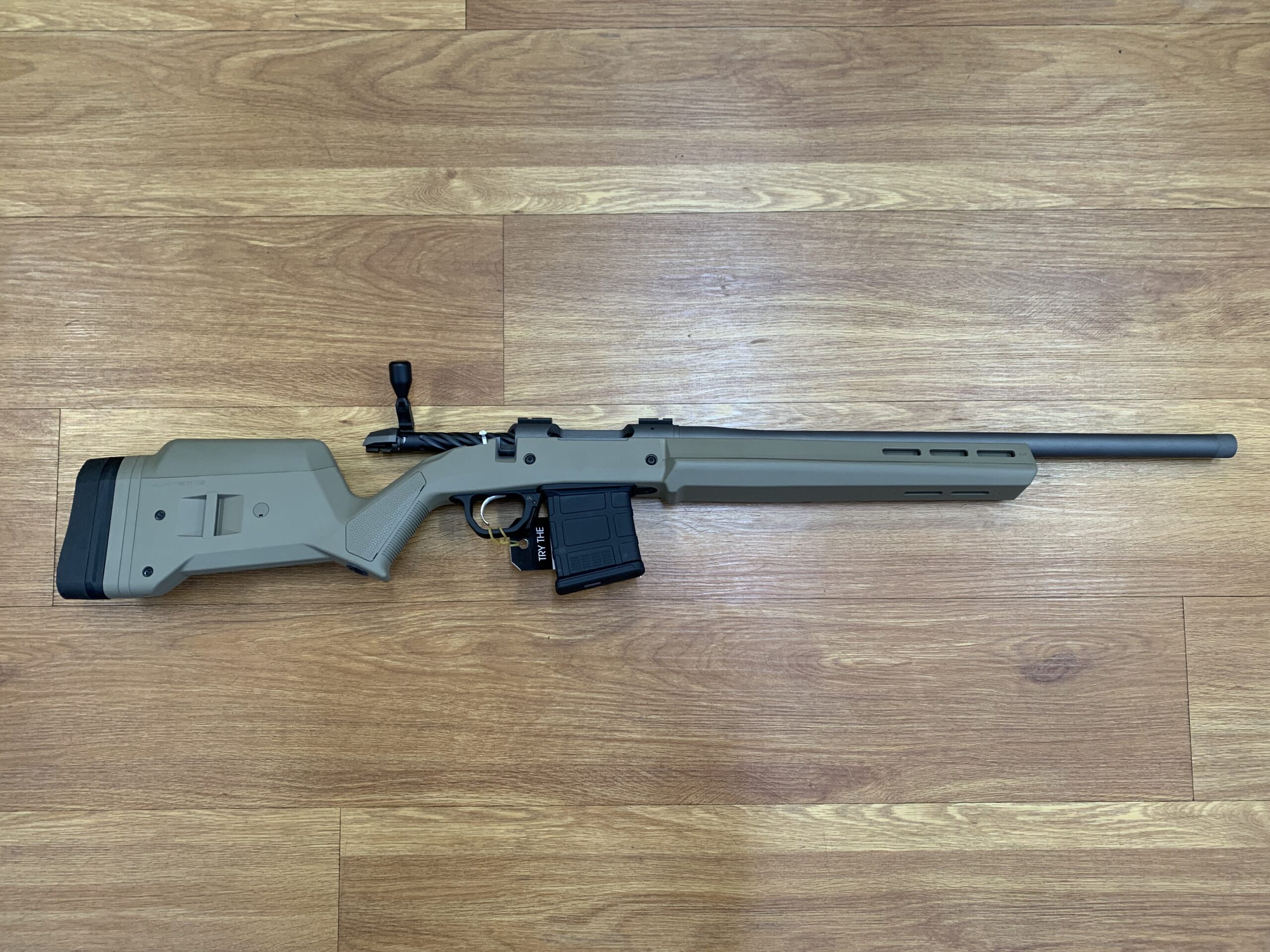 WEATHERBY 307 - 223 REM VARMINT PROFILE SENDERO TUNGSTEN CERAKOTE W/ MAGPUL HUNTER STOCK - 10 ROUND MAG - WARNE BASES