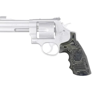 Hogue S and W - N Frame Round Butt Conversion Finger Grooves Piranha Grip G10 - G-MASCUS GREEN