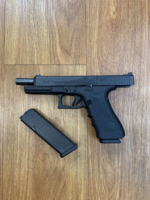 USED CONSIGNMENT GLOCK 34 GEN 4 - 9X19MM - SEMI AUTO - 2X MAGAZINES - FIXED REAR SIGHT W/ FIBRE OPTIC FRONT SIGHT