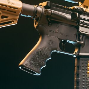 HOGUE AR-15 / M-16 Rubber Grip Beavertail w/ Finger Grooves