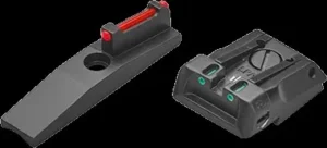 LPA Adj FIBRE OPTIC Sight Set F/O suit Ruger Mk IV 22/45 Lite