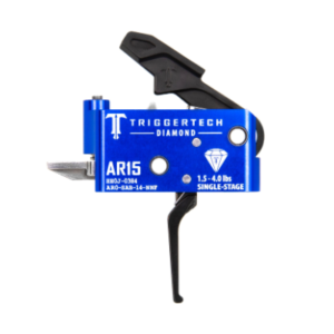 TRIGGERTECH AR-15 BLK DIAMOND FLAT TRIGGER 1.5-4LB SINGLE STAGE