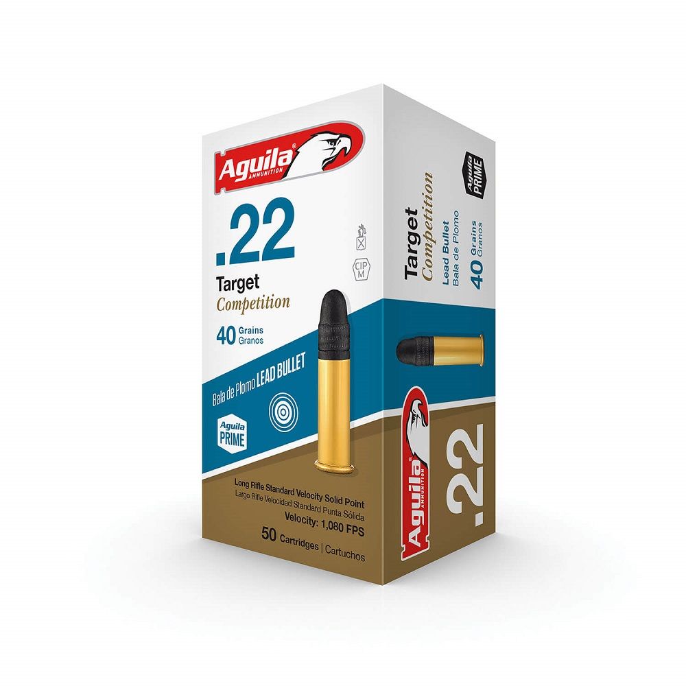 Aguila .22LR Target Comp 40g STD Lead SP 1080 FPS – 1000 Box