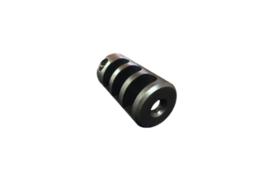 Grizzly Brake Tac Round 5/8x24 Blued - (70MM X 33MM DIA) - 228 GRAMS
