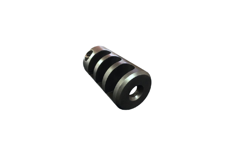 Grizzly Brake Tac Round 5/8x24 Blued - (70MM X 33MM DIA) - 228 GRAMS