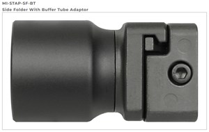 MIDWEST PIC TO SIDE FOLDER ADAPTER - NO BUFFER TUBE INCLUDED - GREAT FOR RUGER CHARGERS WITH THIS INTERFACE