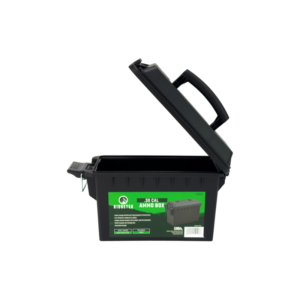 RIDGETEK .30 Cal Ammo Box Black Including Padlock