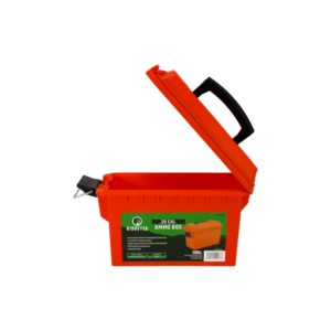 RIDGETEK .30 Cal Ammo Box Emergency Orange Including Padlock