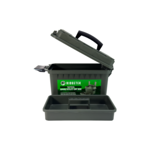 RIDGETEK Utility Dry Storage Box With Tray OD Green Including Padlock
