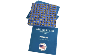 WHITE RIVER SMALL PISTOL PRIMERS (100 PACK)