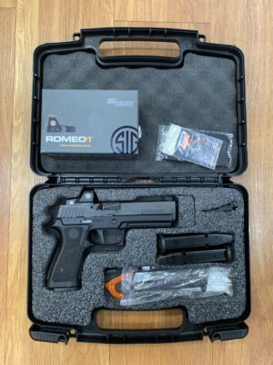 USED CONSIGNMENT SIG SAUER P320 X5 - 9X19MM - 4 MAGS - ORIG. CASE - W/ SIG ROMEO1 RED DOT