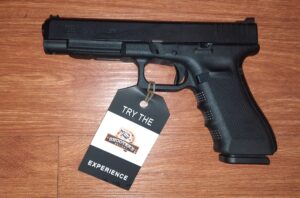 USED CONSIGNMENT GLOCK 34 GEN 4 - 9X19MM - SEMI AUTO - 2X MAGAZINES - FIXED REAR SIGHT W/ FIBRE OPTIC FRONT SIGHT