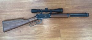 USED CONSIGNMENT WINCHESTER MODEL 94 LEVER ACTION 44 MAGNUM RIFLE WITH LEUPOLD VX FREEDOM 3-9x40 SCOPE WITH LEUPOLD RINGS