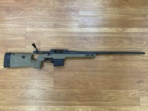USED HOWA 1500 - 6.5 CREEDMOOR - KRG BRAVO FDE STOCK - 26 INCH SPORTER BARREL - 10 SHOT MAG - 2 STAGE TRIGGER - LEUPOLD PIC RAIL